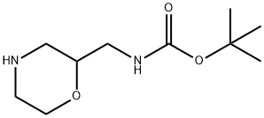 2-N-BOC-氨甲基吗啉 结构式