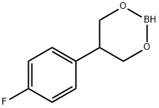 2-(4-氟苯基)-4,4,6-三甲基-1,3,2-二噁硼烷 结构式
