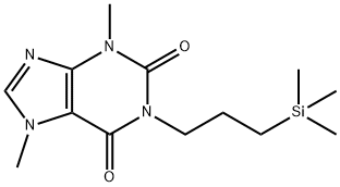 1H-Xanthine, 3,7-dimethyl-1-(3-trimethylsilylpropyl)- 结构式