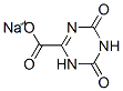 1,4,5,6-Tetrahydro-4,6-dioxo-1,3,5-triazine-2-carboxylic acid sodium salt 结构式