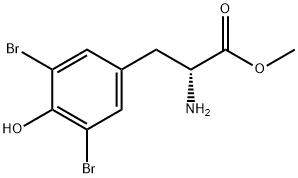 3,5-二溴-D-酪氨酸甲酯 结构式