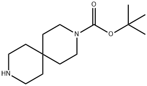 3,9-二氮杂螺[5.5]十一烷-3-甲酸叔丁酯 结构式