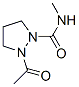 1-Pyrazolidinecarboxamide, 2-acetyl-N-methyl- (9CI) 结构式