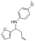 N-(1-(呋喃-2-基)丁-3-烯-1-基)-4-甲氧基苯胺 结构式