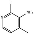4-甲基-3-氨基-2-氟吡啶 结构式
