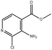 3-氨基-2-氯-吡啶-4-羧酸甲酯 结构式