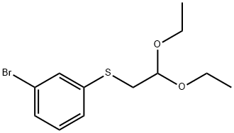 1-Bromo-3-(2,2-diethoxyethylsulfanyl)benzene 结构式