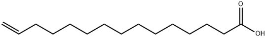 14-十五烷酸 结构式