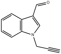 1-丙炔-2-基-1H-吲哚-3-甲醛 结构式