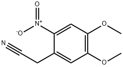 2-(4,5-二甲氧基-2-硝基苯基)乙腈 结构式