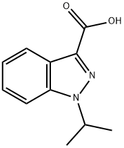 1-异丙基-1H-吲唑-3-甲酸 结构式