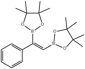 (E)-A-苯乙烯二硼酸双(2,3-二甲基-2,3-丁二醇)乙酯 结构式