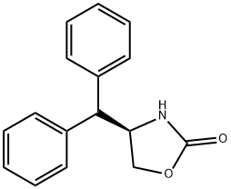 (R)-(+)-4-(二苯基甲基)-2-恶唑烷酮 结构式
