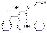 1-amino-4-(cyclohexylamino)-2-[(2-hydroxyethyl)thio]anthraquinone  结构式