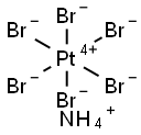 六溴铂酸铵 结构式