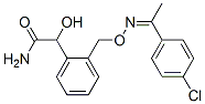 Benzeneacetamide,  2-[[[[1-(4-chlorophenyl)ethylidene]amino]oxy]methyl]--alpha--hydroxy- 结构式