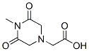 1-Piperazineaceticacid,4-methyl-3,5-dioxo-(9CI) 结构式