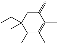 5-乙基-2,3,4,5-四甲基环己烯-1-酮 结构式