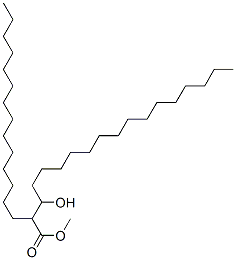 3-Hydroxy-2-tetradecyloctadecanoic acid methyl ester 结构式