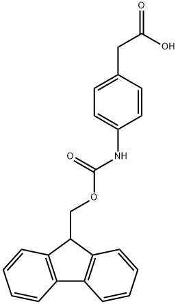 FMOC-(4-氨基苯基)乙酸 结构式