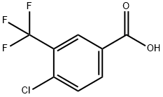 4-氯-3-(三氟甲基)苯甲酸 结构式