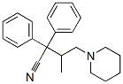 beta-methyl-alpha,alpha-diphenylpiperidine-1-butyronitrile 结构式