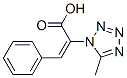 2-(5-甲基-四唑-1-基)-3-苯丙烯酸 结构式