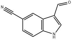 5-氰基吲哚-3-甲醛 结构式