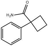 1-苯基环丁烷甲酰胺 结构式