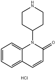 1-(哌啶-4-基)喹啉-2(1H)-酮盐酸盐 结构式