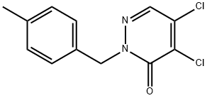 4,5-二氯-2-(4-甲基苄基)-2,3-二氢哒嗪-3-酮 结构式