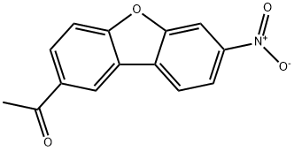 1-(7-硝基-2-二苯并呋喃基)乙酮 结构式