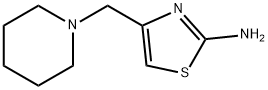 4-哌啶-1-甲基噻唑-2-胺 结构式