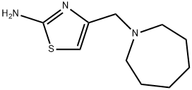 4-(AZEPAN-1-基甲基)-1,3-噻唑-2-胺 结构式