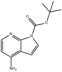 4-氨基-1H-吡咯并[2,3-B]吡啶-1-羧酸叔丁酯 结构式