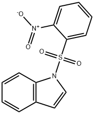 1-[(2-Nitrophenyl)sulfonyl]-1H-indole 结构式