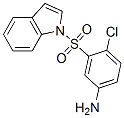 4-chloro-3-indol-1-ylsulfonyl-aniline 结构式