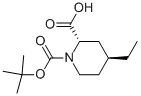 4-ETHYL-PIPERIDINE-1,2-DICARBOXYLIC ACID 1-TERT-BUTYL ESTER 结构式