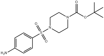 4-((4-AMINOPHENYL)SULFONYL)-1-(TERT-BUTYLOXYCARBONYL)PIPERAZINE 结构式