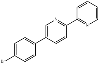 5-(4-溴苯基)-2,2'-联吡啶 结构式