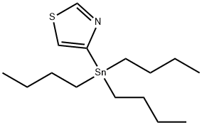 4-(三正丁基锡)噻唑 结构式