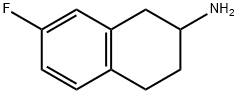 7-氟-1,2,3,4-四氢萘-2-胺 结构式