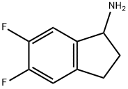 5,6-二氟-2,3-二氢-1H-茚-1-胺 结构式