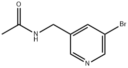 N-((5-溴吡啶-3-基)甲基)乙酰胺 结构式