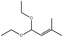 1,1-二乙氧基-3-甲基-2-丁烯 结构式
