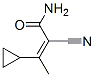 2-Butenamide,  2-cyano-3-cyclopropyl- 结构式