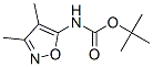 Carbamic acid, (3,4-dimethyl-5-isoxazolyl)-, 1,1-dimethylethyl ester (9CI) 结构式