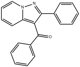 3-Benzoyl-2-phenylpyrazolo[1,5-a]pyridine 结构式