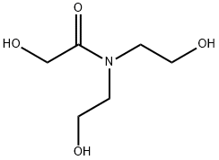 GLYCOLAMIDE, 2-HYDROXY-N,N-BIS(2-HYDROXYETHYL)ACETAMIDE 结构式