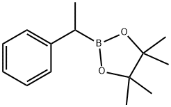 4,4,5,5-四甲基-2-(1-苯基乙基)-1,3,2-二氧硼杂环戊烷 结构式